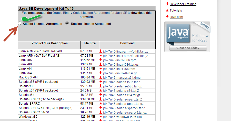 Java Development Kit. JDK 32bit. Java 8 update 51. Oracle java se runtime environment (JRE) Version 7.51. Java 7 32