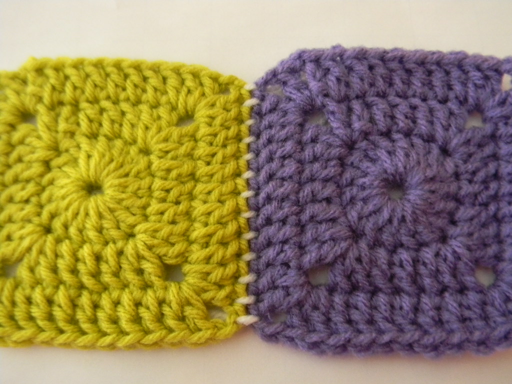 Bizzy Crochet How To Whipstitch Afghan Squares