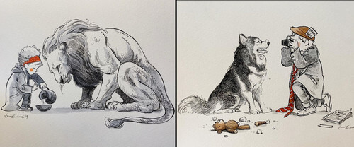 Design Stack: A Blog about Art, Design and Architecture: Human Animal  Interaction Drawings