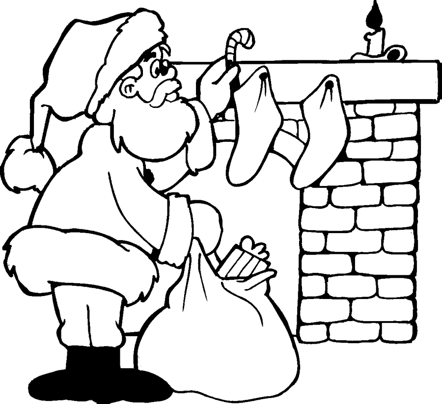 papa noel coloring pages - photo #23