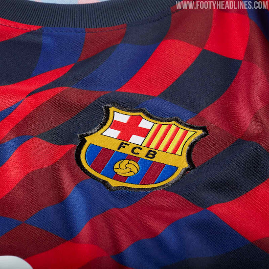 Spectacular FC Barcelona 20-21 Pre-Match Shirt Released - Inspired by ...