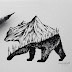 Miniature Hybrid Illustrations Of Wild Animals Combined With Landscapes