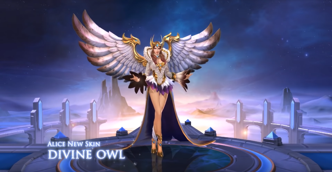 Alice Divine Owl and Natalia Midnight Raven Skin Mobile Legends Pros