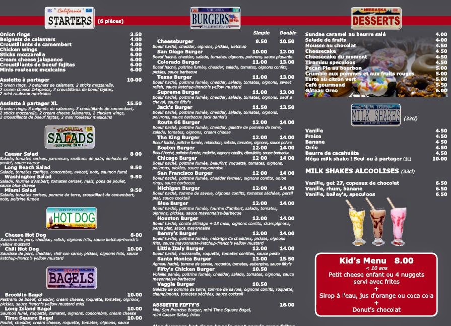 Le Fifty's American Diner au Havre: les nouveaux burgers du fifty's a ...