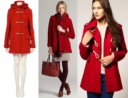 H&M Red Duffle Coat - Elle Blogs