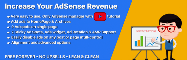 Easy Adsense ads plugin