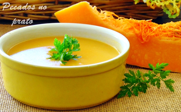 Receita de sopa de abóbora