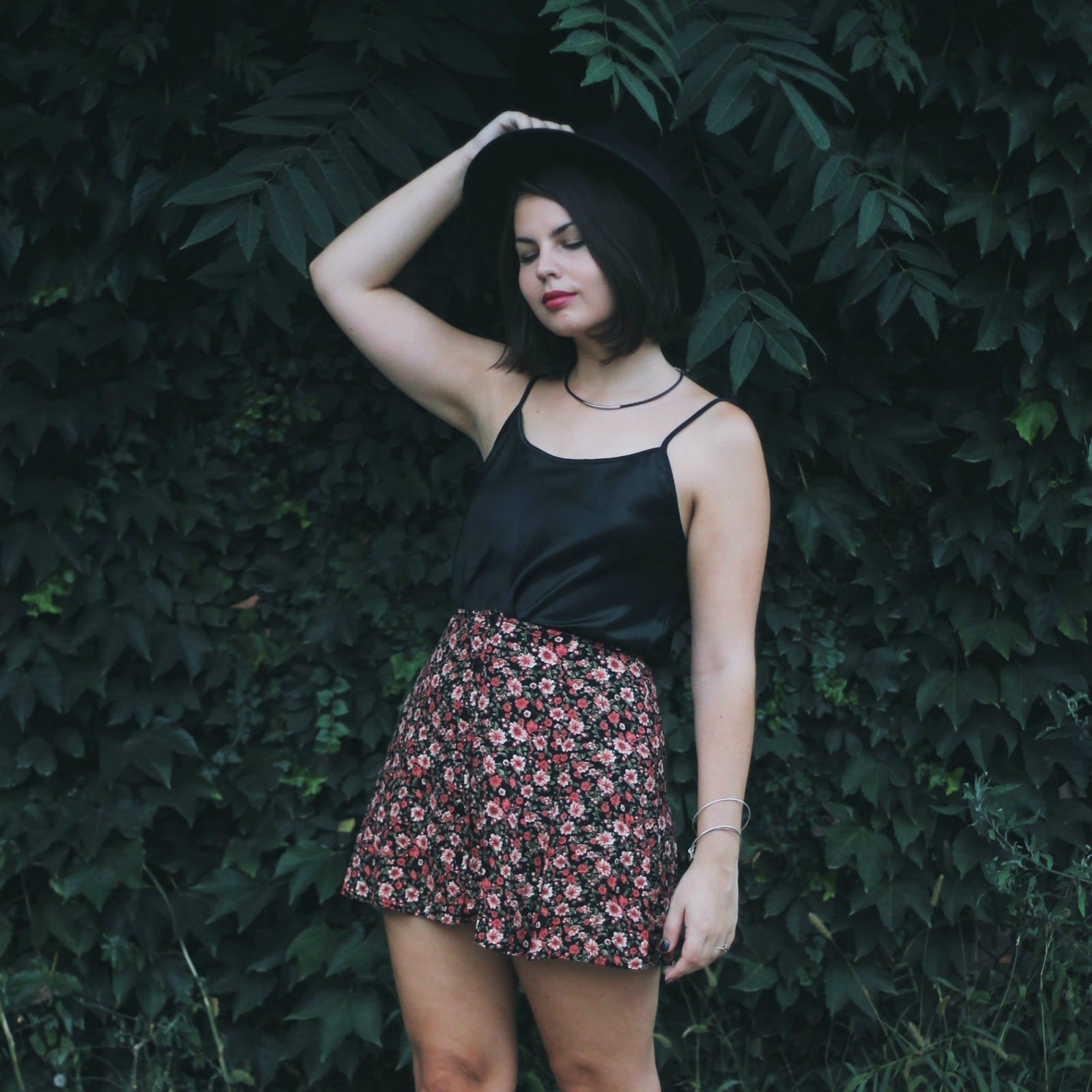 Dark Floral Skirt | Someone Like You
