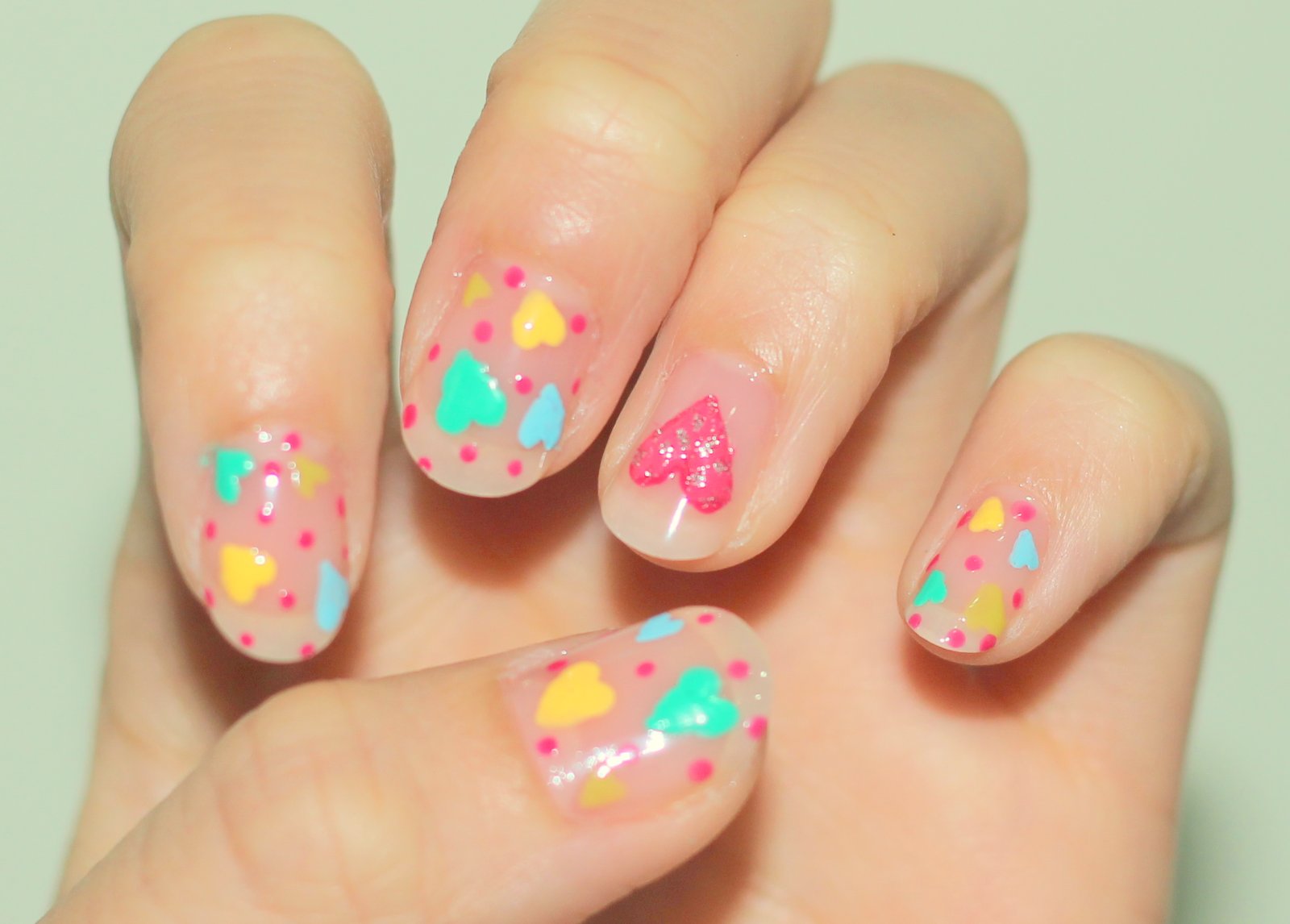 Diary of Gemma: Valentine's Day Colorful Nails