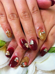 nail designs acrylic nails gold mix japanese painted apple simple polish hand nicepricesell pccala ayano previous