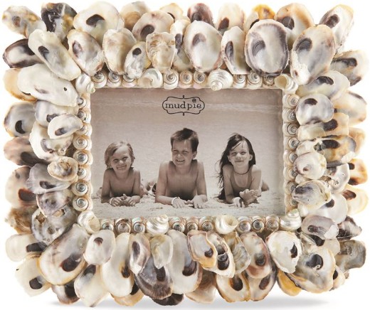 Oyster Shell Picture Frame