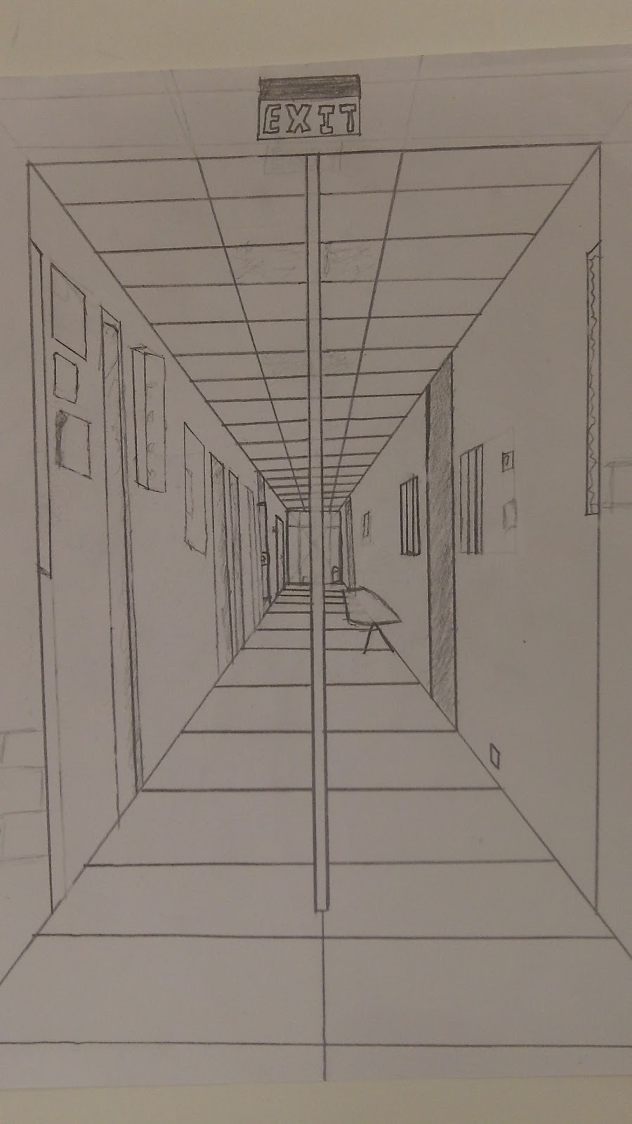 Art 1 One Point Perspective Hallways