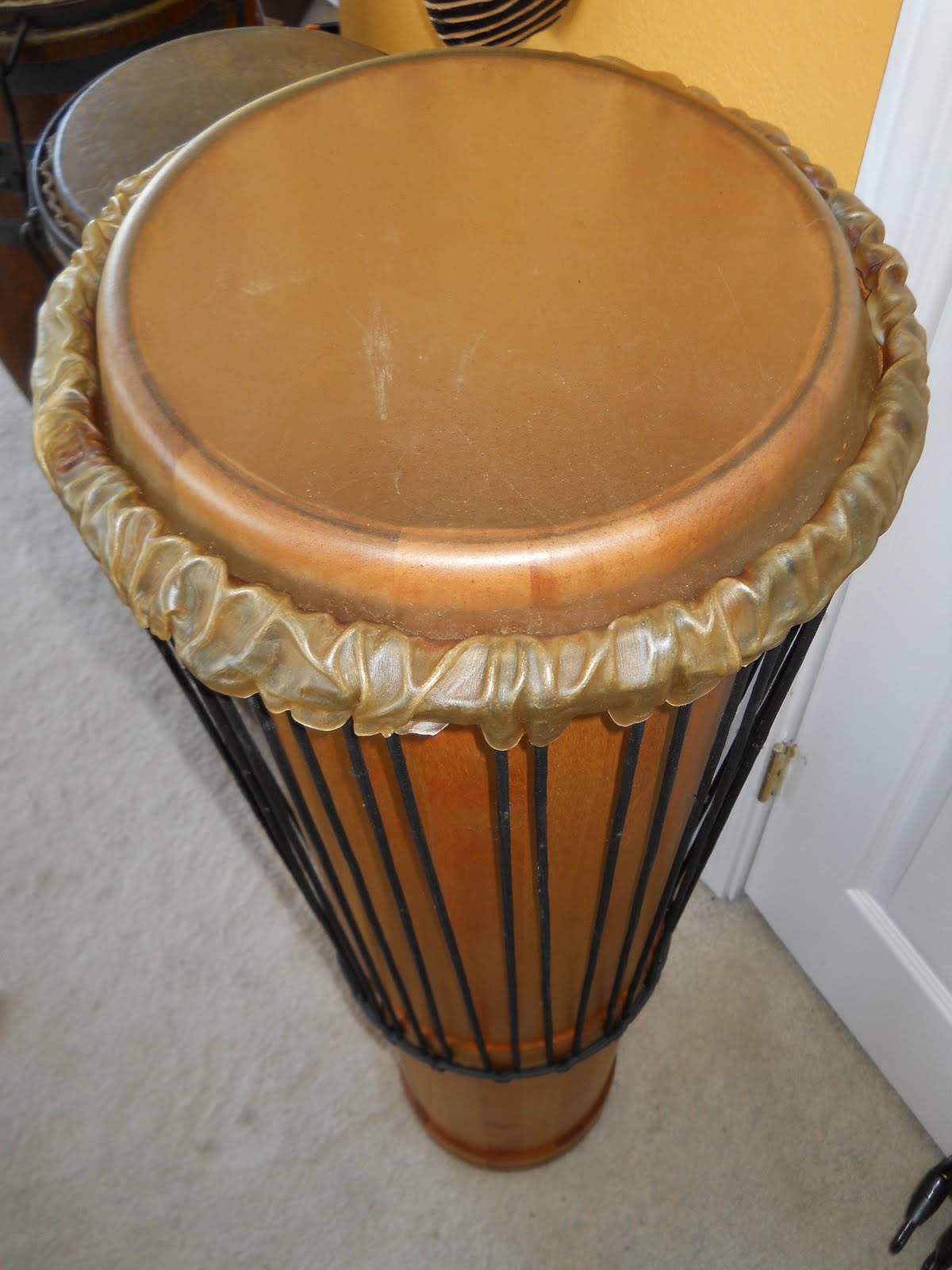 Conga restoration, Bongo restoration repair, reskin, restore, relove