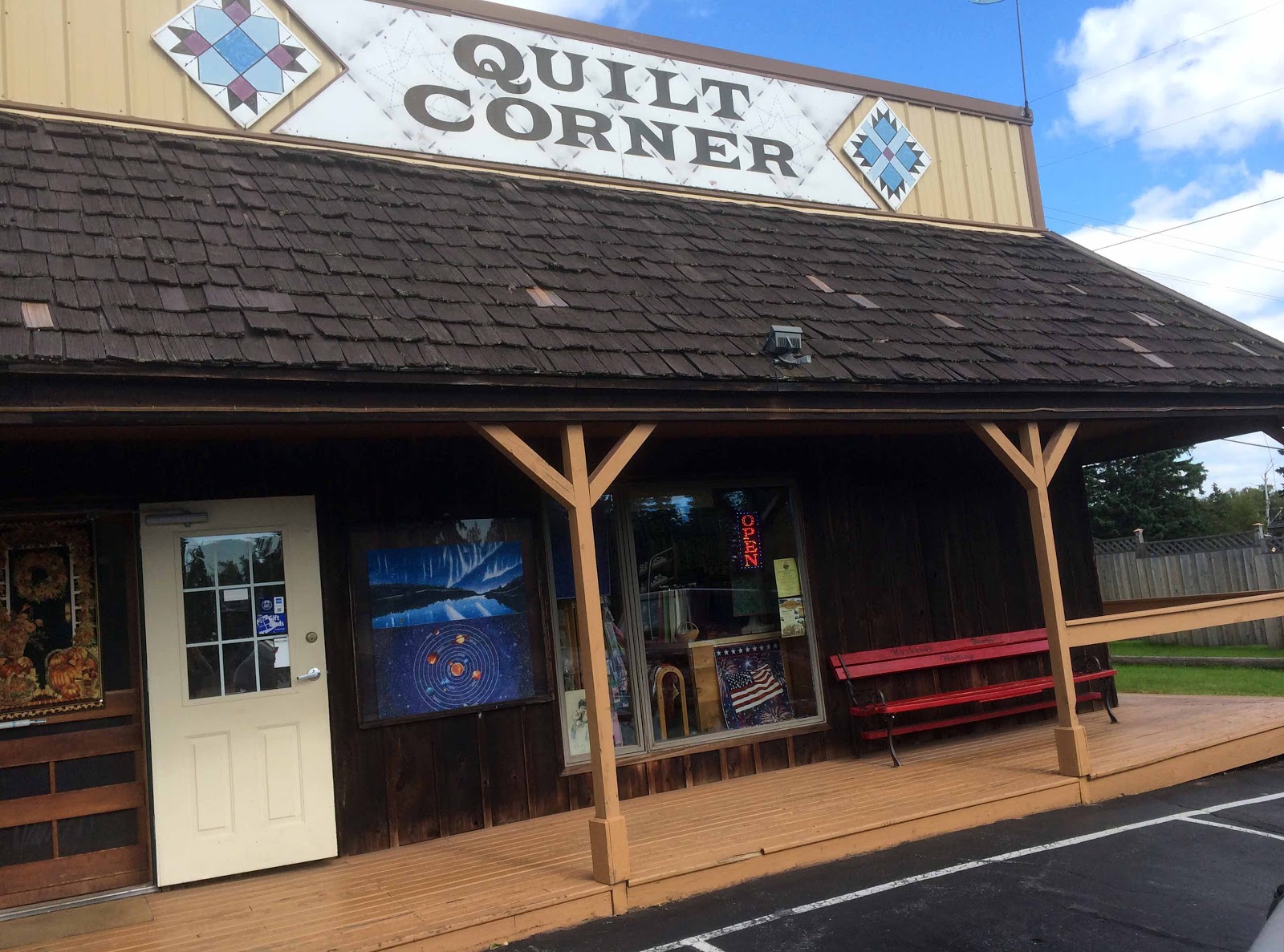 Cat Patches Quilt Shop Quilt Corner, Beaver Bay, Minnesota