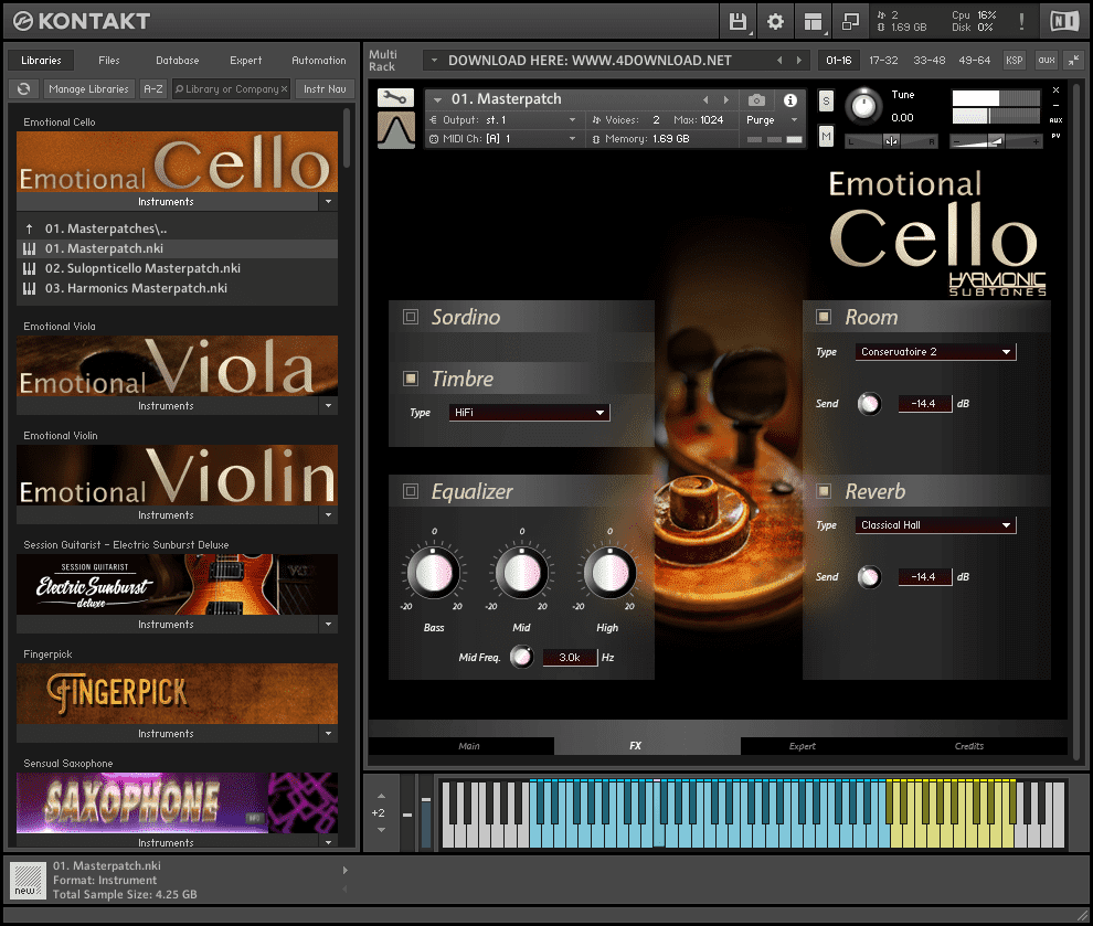 Best Service Emotional Cello v1.5 KONTAKT latest version