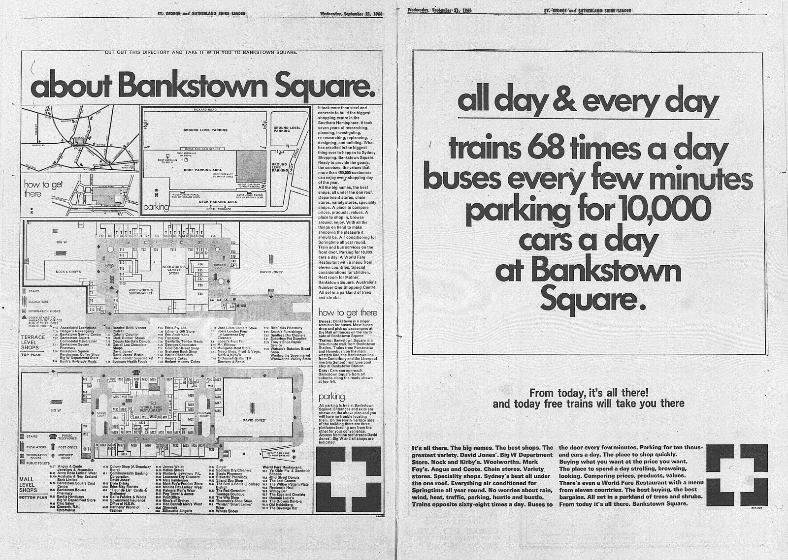 Fab Sydney Flashbacks MILESTONE Bankstown Square Opens (1966)