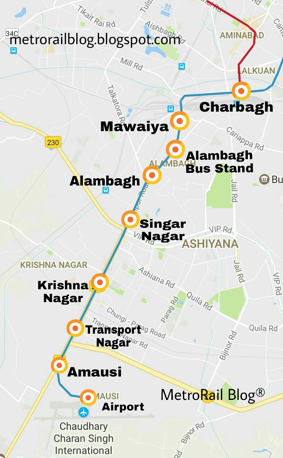 MetroRail Blog Metro Train Reaches Charbagh