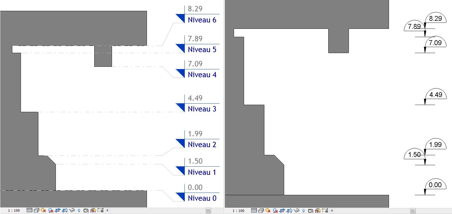 Revit-Mémo: Revit 2019_Cotes d'élévations et niveaux