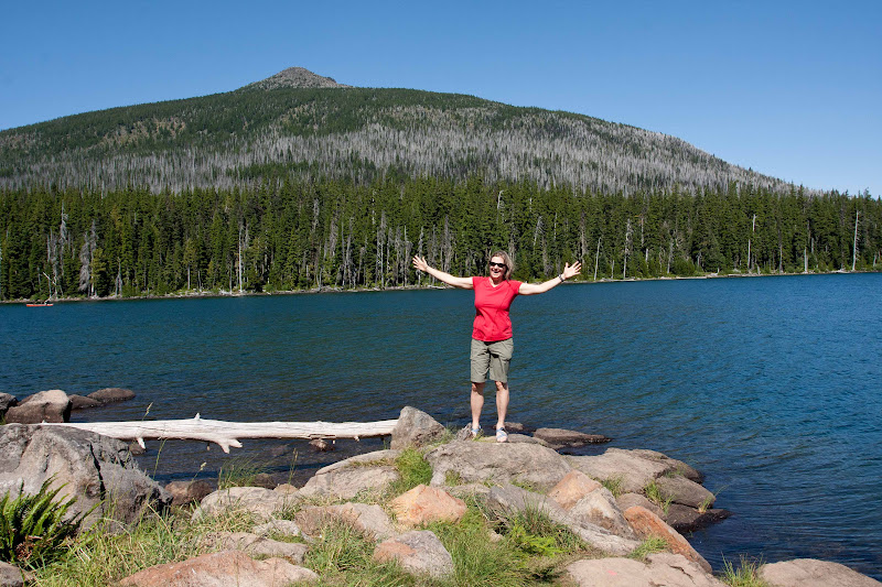Linda S Lens Campin At Olallie Lake