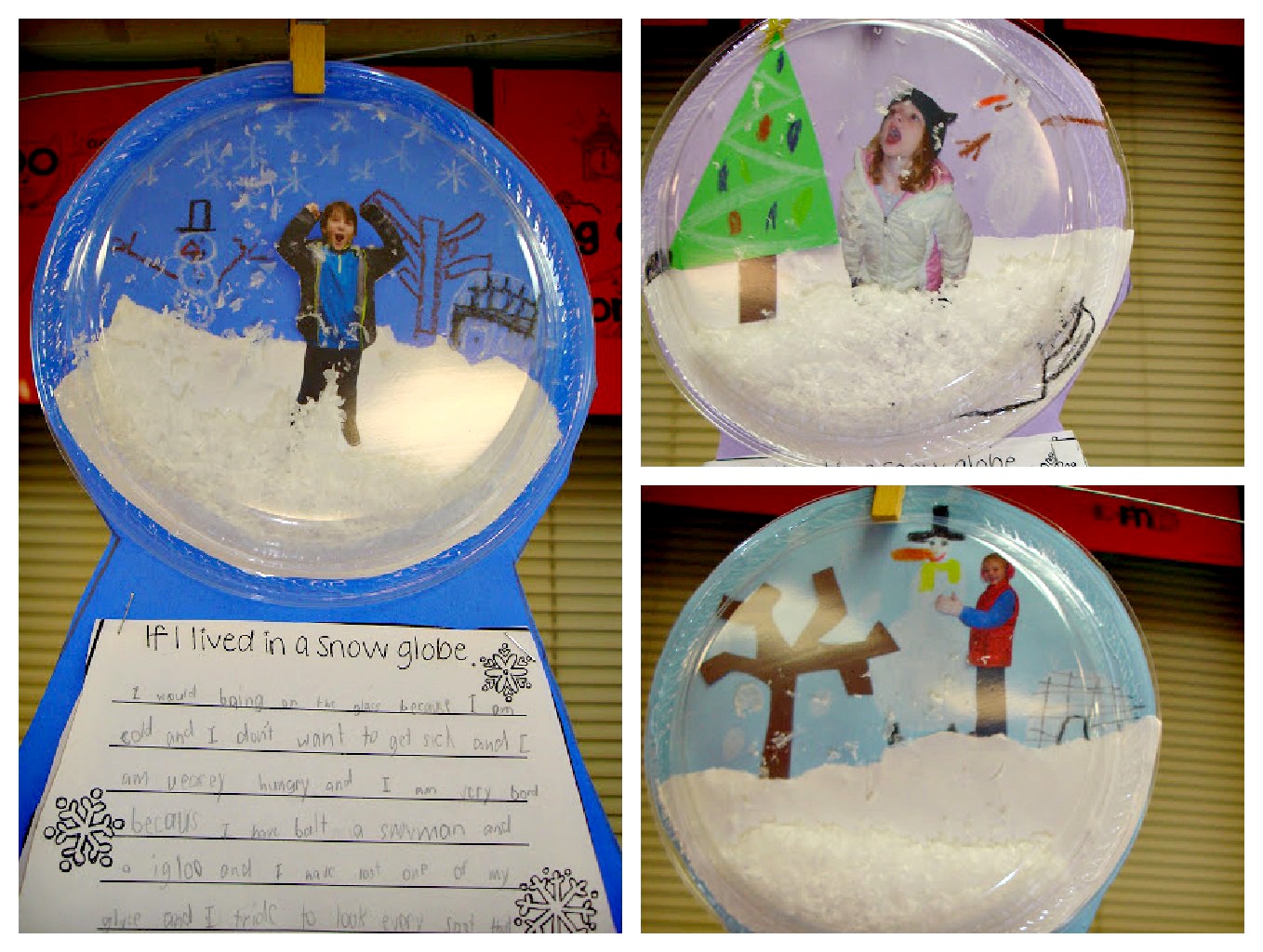 snowglobe writing assignment for middle school