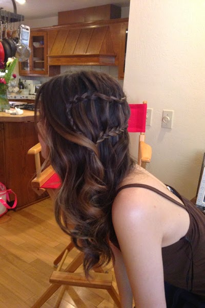waterfall braid hair style waterfall braid hair style