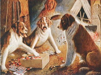 "Perros jugando a póker" 