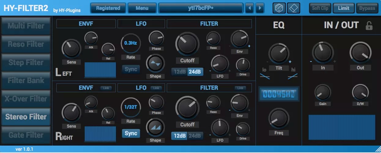 HY Plugins announced HYFilter 2 Multi Mode Filter Effect. SYNTH