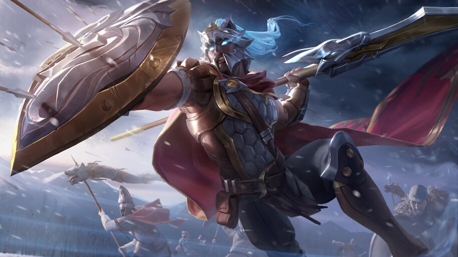 Pantheon, LoL, Rework, Glaive Warrior, Splash Art, 8K, #858 Wallpaper