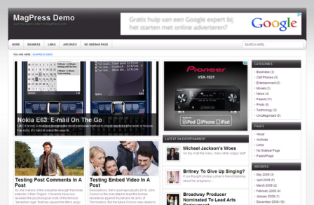 Vezine Free WordPress Theme Vezine Free WordPress Theme