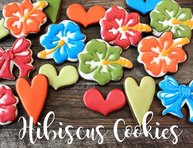 Decorated Luau cookies -- tutorial