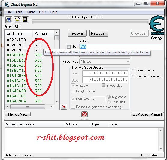 Cheat GP Shop Items Master League PES 2013 Life's Not A Word