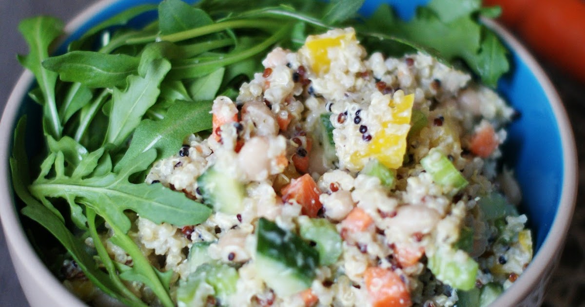 Totally Veg!: Quinoa-Salat mit Bohnen und Cashew-Dressing (glutenfrei ...