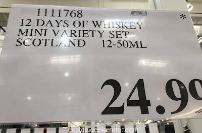 Deal for the 12 Days of Whiskey Mini Variety Set at Costco