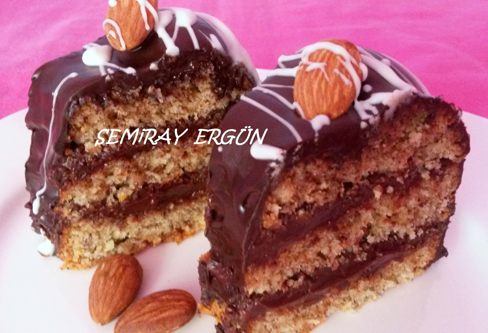 Semiray�ın Lezzet Gemisi BADEMLİ ÇİKOLATA PASTASI