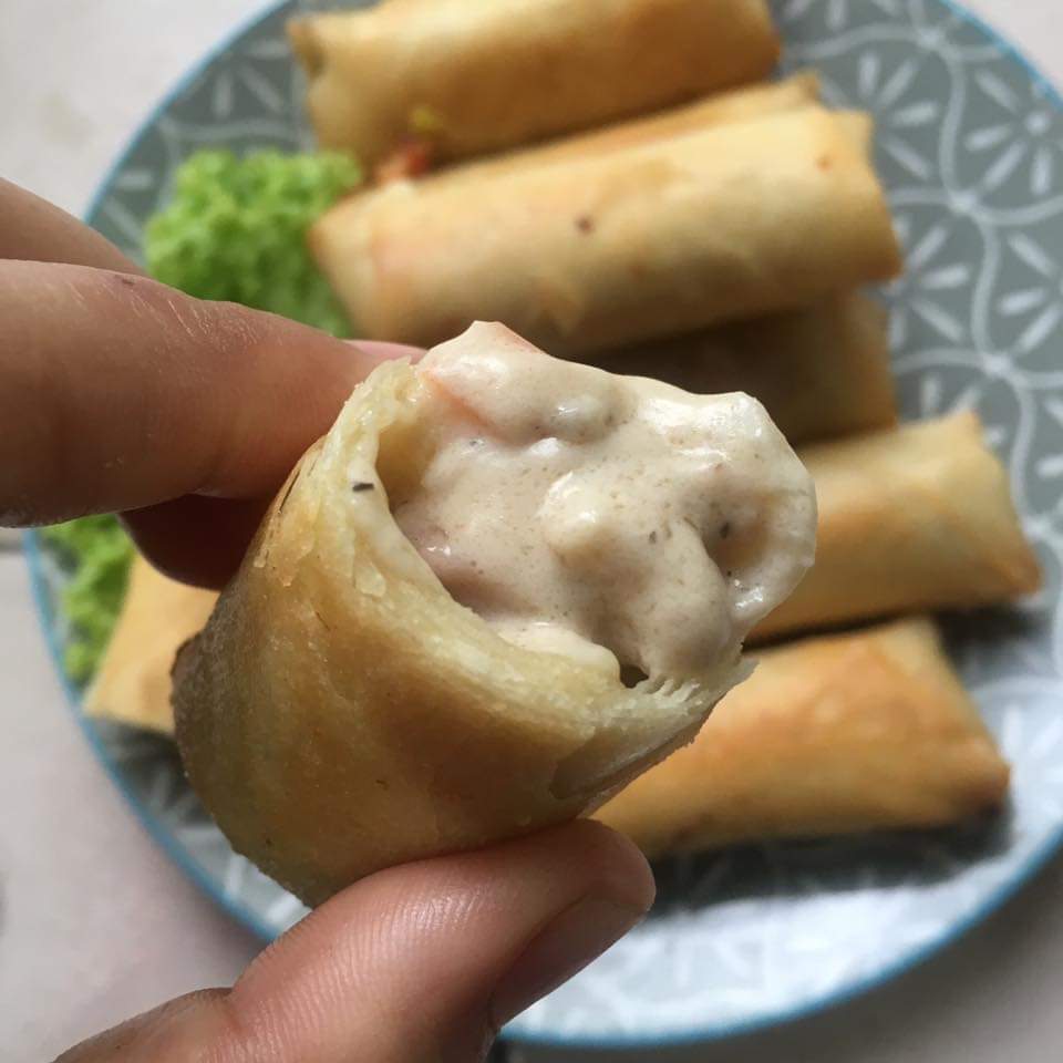 Resipi Popia Carbonara Sedap Dan Mudah