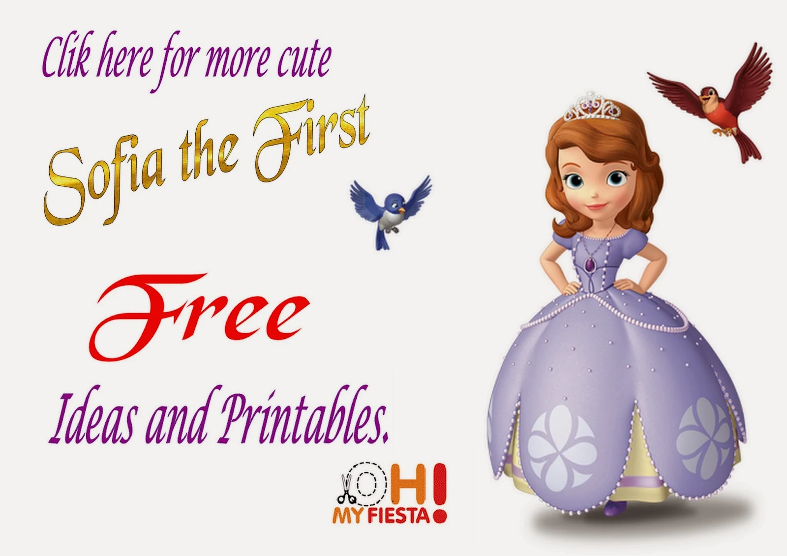 Sofia the First Free Printables.