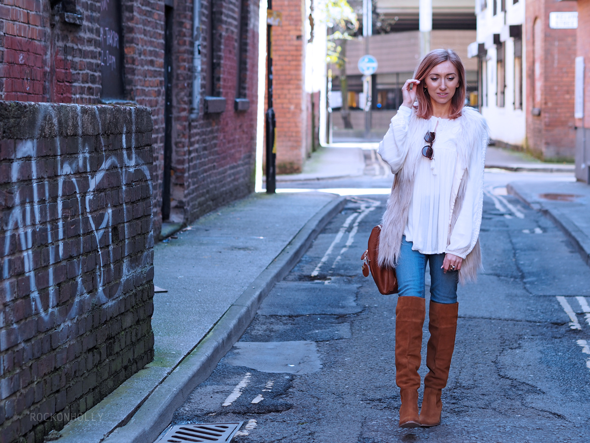 Boho outfit featuring BHS and River Island Tan Boots - Rock On Holly