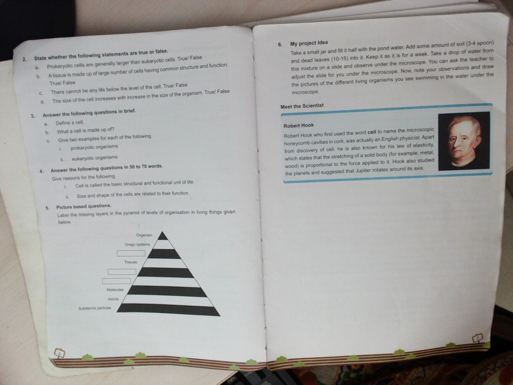 PIS VADODARA STD 7: SCIENCE CH-1 CELLS-THE BUILDING BLOCKS OF LIFE T.B ...
