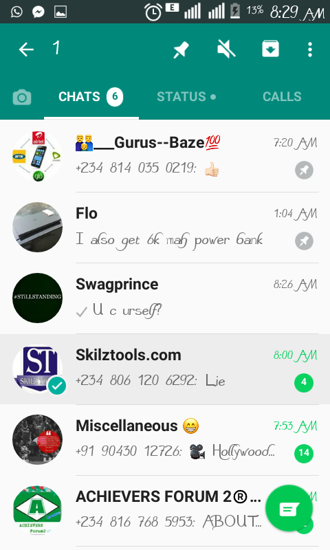 WHATSAPP PIN CHATS FEATURE :Helps You Keep Important Chat In Sight