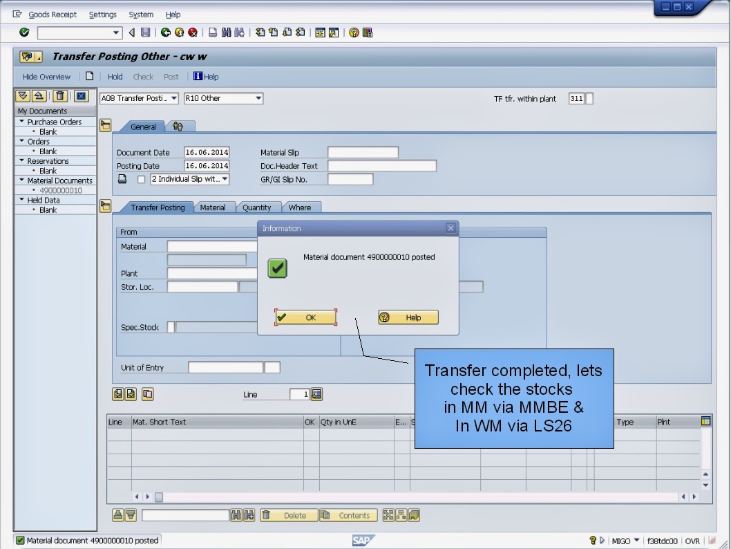 青蛙SAP分享 Froggy's SAP sharing WMS Storage Location to Storage Location