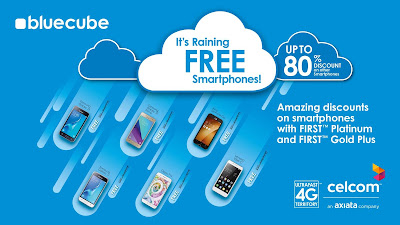 FIRST by Celcom Free Smartphones Blue Cube Weekend