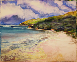 wet paintings sand paper dry annie technique strack painted