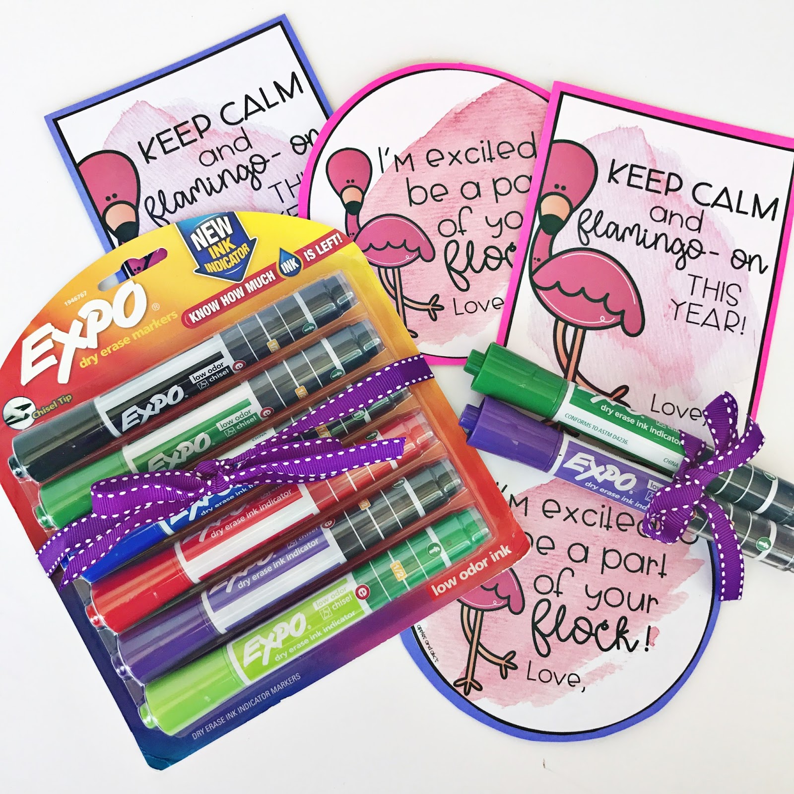 Back to School Teacher's Gift with Expo Markers Apples & ABC's