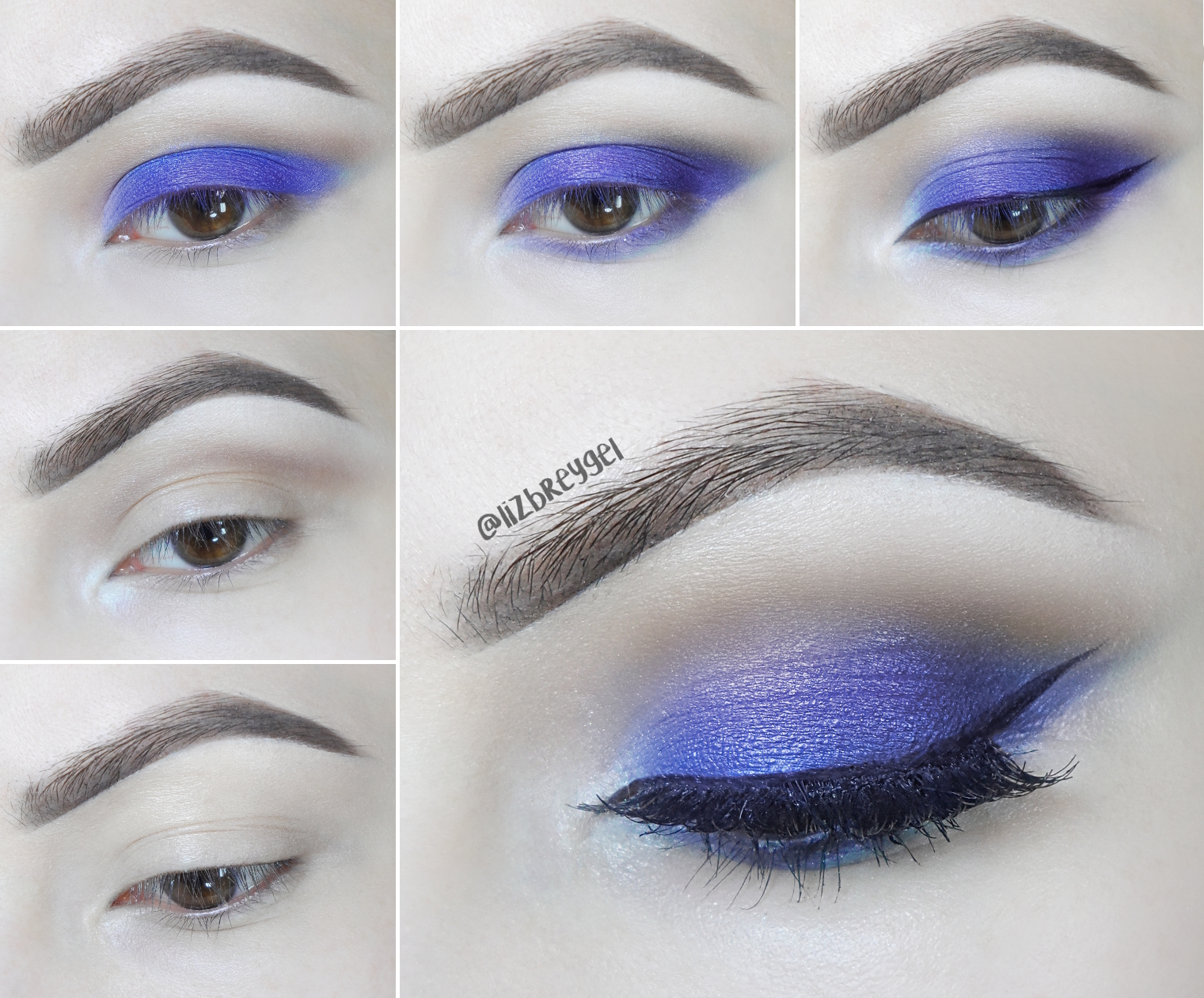 january girl blue smokey eye makeup tutorial step by step pictures red lips