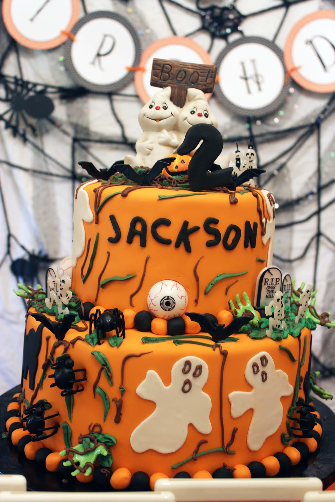 Choosing Joy Today Jackson's 2nd Birthday Halloween party decorations