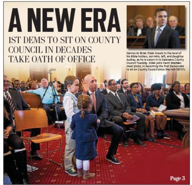 A day of firsts at the Media Courthouse