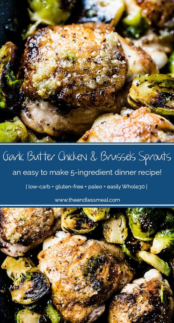BEST DORILOCOS RECIPE Garlic Butter Chicken and Brussels Sprouts