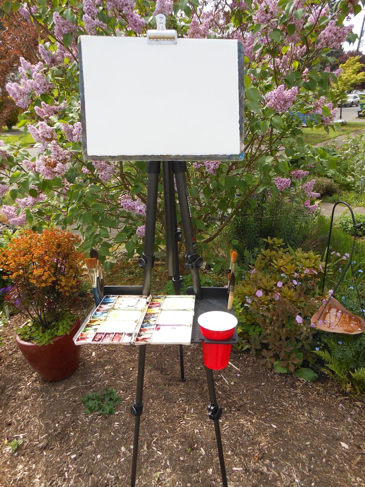 Megan Seagren's Journal Setting up an Outdoor Easel