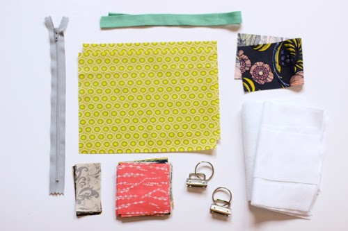 Half-Square Triangle Zipper Pouch and Key FOB Tutorial - In Color Order