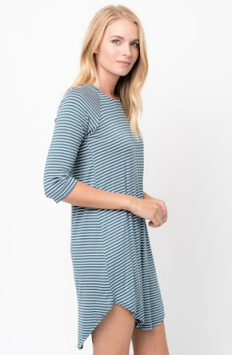 Hunter%2Bgreen%2BStriped%2BHalf%2BSleeve%2BDress%2B-caralase.jpg